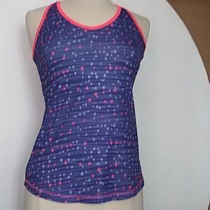 Hind Women's Tank Top Racerback Moisture Wicking Cool Navy Pink Lavender…